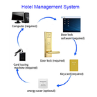 Colore oro Mifare Hotel Serrature a chiave con sistema software di gestione gratuito