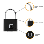 Lucchetto astuto biometrico Keyless Mini Fingerprint Lock in lega di zinco dell'impronta digitale