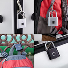 Mini lucchetto intelligente Lucchetto senza chiave di sicurezza intelligente con un solo tocco per borse da viaggio