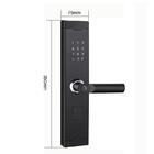Porta di ricarica USB Serratura della porta dell'impronta digitale Serratura della porta senza chiave domestica con App TT Lock
