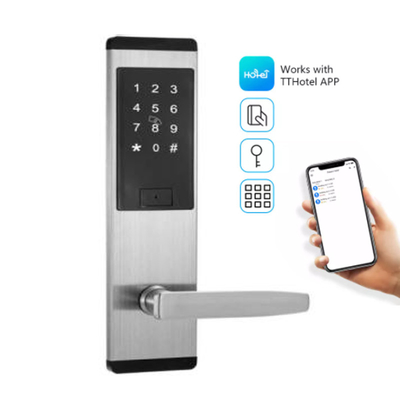 Chiusura porta smart keypad in acciaio inossidabile nero con app smart TTlock