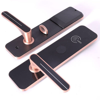 Carte chiave RFID in colore nero Hotel Smart Door Lock con software gratuito di gestione alberghiera