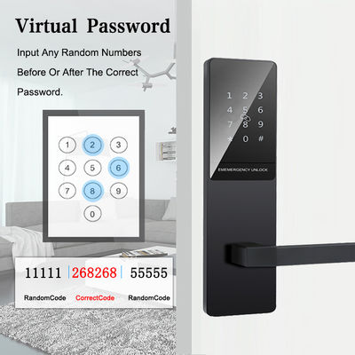 Tastiera touch colore nero appartamento smart lock porta per porta d'ingresso