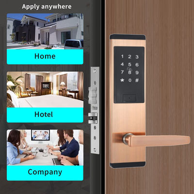 Chiusura porta smart keypad in acciaio inossidabile nero con app smart TTlock
