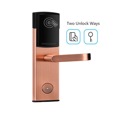 Stainless Steel CE FCC Card Hotel Keyless Digital Door Lock con interruttore di risparmio energetico