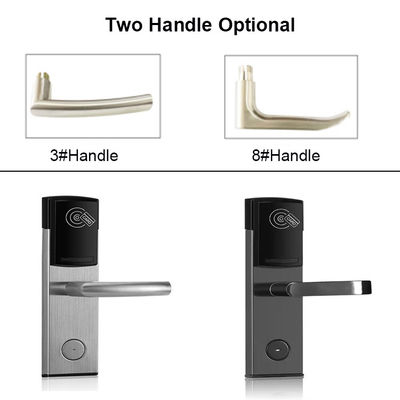 Stainless Steel CE FCC Card Hotel Keyless Digital Door Lock con interruttore di risparmio energetico