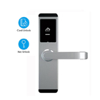 Il nero/argento della serratura di porta della carta dell'hotel RFID in lega di zinco con software libero