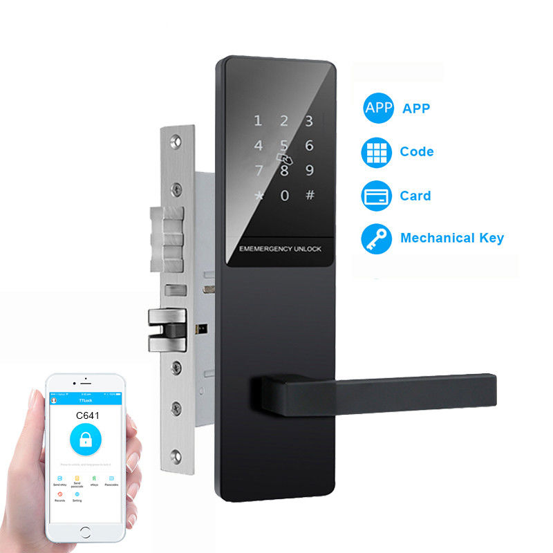 Tastiera touch colore nero appartamento smart lock porta per porta d'ingresso