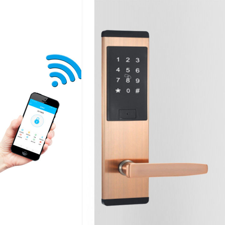 Chiusura porta smart keypad in acciaio inossidabile nero con app smart TTlock