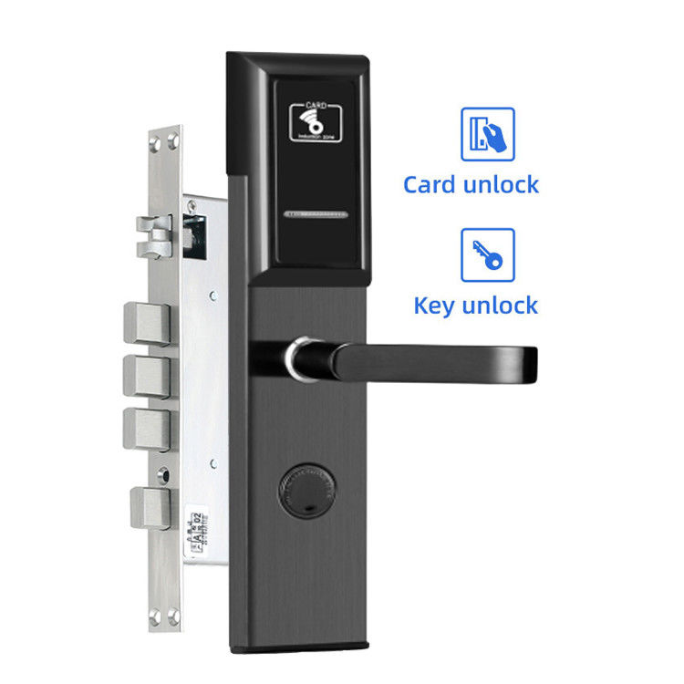 Colore nero Sicurezza Materiale in acciaio inossidabile Hotel Serrature elettroniche con software di gestione gratuito